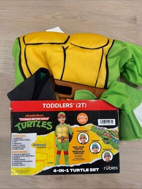 New 2T Nickelodeon Teenage Mutant Ninja Turtles Costume - Yellow & Green